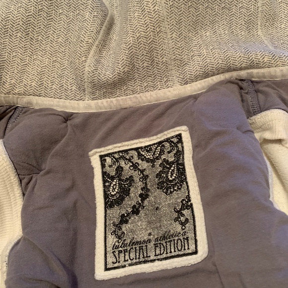 Lululemon Scuba Hoodie Special Edition Ghost Herringbone Detachable Sleeves - Picture 9 of 12